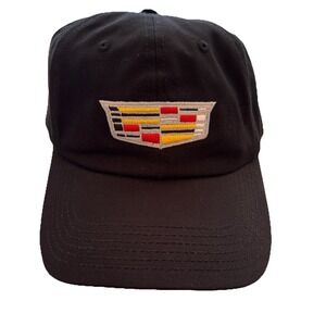 Cadillac Hat Logo Black Baseball Cap Adjustable Strapback
